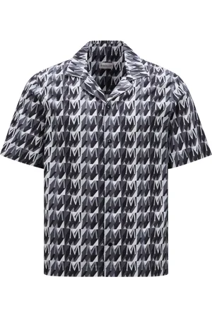 Moncler Skjorte, Herre, Flerfarvet, L, Bomuld, Short Sleeve Shirt