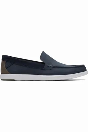 Clarks Sko, Herre, Blå, 40 1/2 EU, Suede, Slip-On Moccasin Sommersko