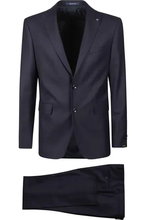 TAGLIATORE Jakkesæt, Herre, Blå, XL, Uld, Single Breasted Suit