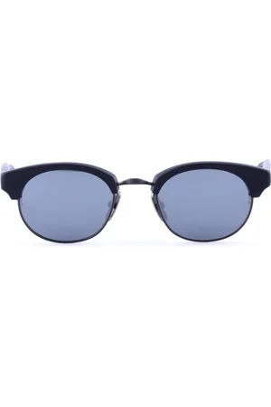 Thom Browne Tilbehør, Herre, Sort, ONE SIZE, Ovale Solbriller