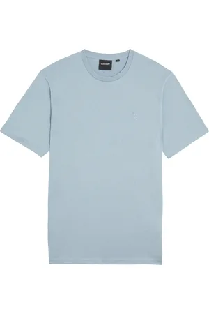 Lyle & Scott Top, Herre, Blå, XL, Bomuld, Tonal Eagle T-Shirt