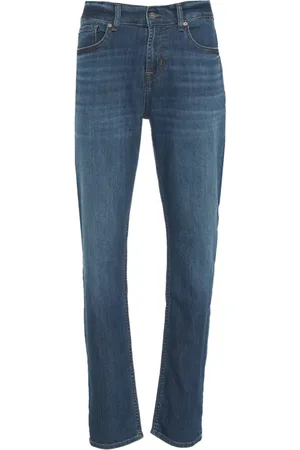 7 for all Mankind Jeans, Herre, Blå, W32, Bomuld, Slimmy Slim Fit Jeans