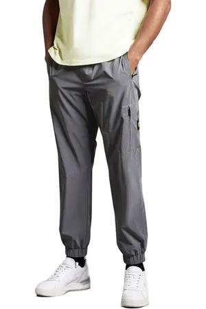 Lyle & Scott Bukser, Herre, Grå, XL, Uld, Reflekterende Træningsbukser