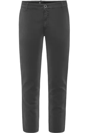 Bomboogie Bukser, Herre, Grå, W31, Bomuld, Moderne Slim Fit Chino Bukser
