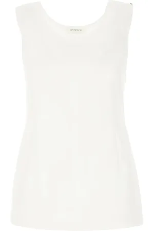 Sportmax Top, Dame, Hvid, S, Uld, Ærmeløs Top