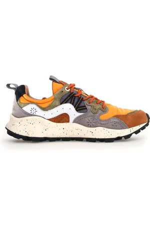Flower Mountain Sko, Herre, Flerfarvet, 42 EU, Læder, Multifarvede Sporty Sneakers Ss25