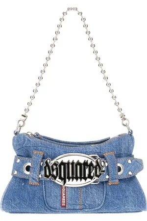 Dsquared2 Taske, Dame, Blå, ONE SIZE, Uld, Denim Skuldertaske