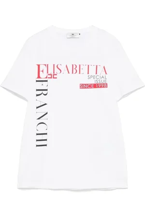 Elisabetta Franchi Top, Dame, Hvid, L, Bomuld, T-shirt