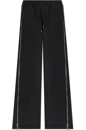 Dsquared2 Bukser, Dame, Sort, XS, Bomuld, Palazzo Sweatpants