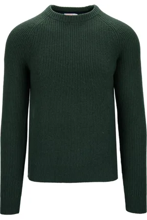 sun68 Strik, Herre, Grøn, S, Uld, Pullover Sweater