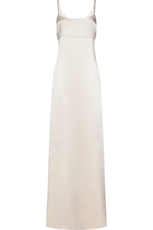 Max Mara Kjole, Dame, Lyserød, L, Uld, Lyserød Maxi Kjole