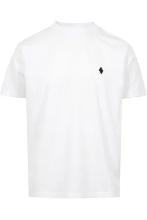 MARCELO BURLON Top, Herre, Hvid, S, Bomuld, Kortærmet T-shirt