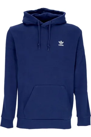 adidas Sweathshirts & Hoodies, Herre, Blå, S, Bomuld, Night Indigo Trefoil Hættetrøje Langærmet