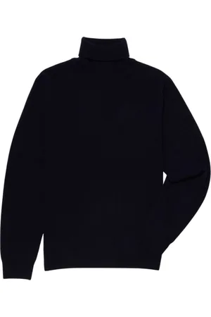 Brooks Brothers Strik, Herre, Blå, S, Uld, Uld og Cashmere Rullekrave