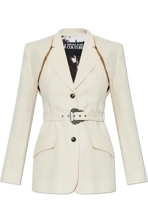 VERSACE Jakke, Dame, , S, Bomuld, Blazer med aftagelige ærmer