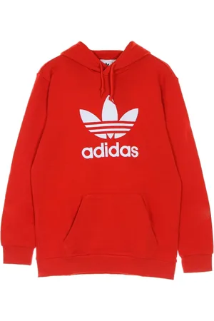 adidas Sweathshirts & Hoodies, Herre, Rød, XL, Bomuld, Klassisk Adicolor Trefoil Hættetrøje