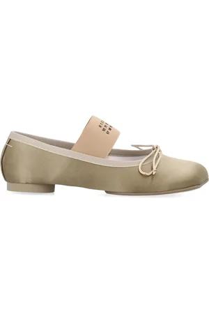 Maison Margiela Sko, Dame, Gul, 38 EU, Uld, Guld Lukkede Ballerinaer Elegant Stil