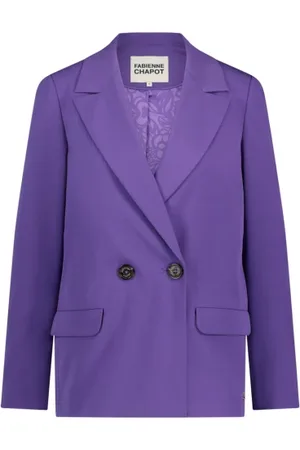 Fabienne Chapot Jakke, Dame, Lilla, M, Uld, Benji Blazer