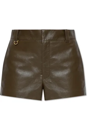 Chloé Shorts, Dame, Grøn, M, Læder, Læder Shorts