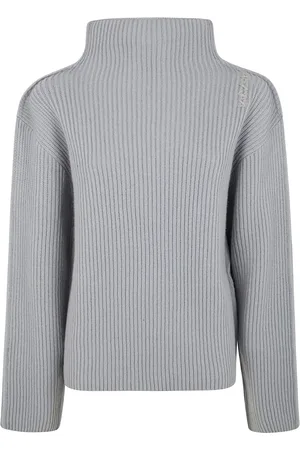 Marni Strik, Dame, Grå, XS, Uld, Turtleneck Sweater