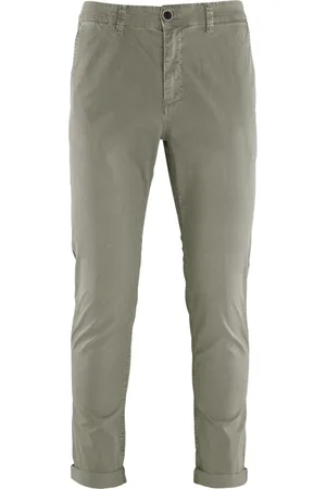 Bomboogie Bukser, Herre, Grøn, W31, Bomuld, Slim Fit Stribede Chino Bukser