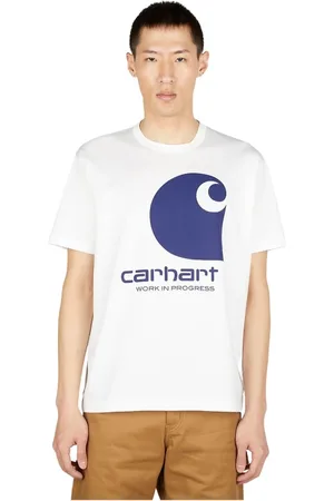 Carhartt Top, Herre, Hvid, M, Bomuld, Logo Print T-Shirt