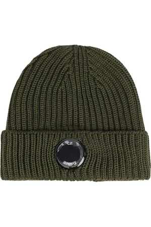 C.P. Company Tilbehør, Herre, Grøn, ONE SIZE, Uld, Merino Uld Beanie