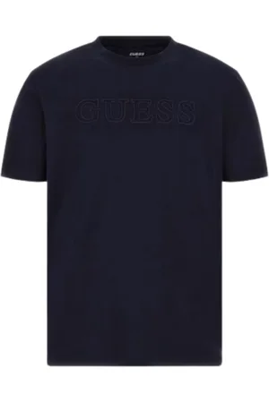 Guess Top, Herre, Blå, XS, Bomuld, Alphy Kortærmet T-shirt