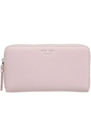 Emporio Armani Tilbehør, Dame, Lyserød, ONE SIZE, Polyester, Zip Around Wallet