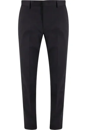 Ermenegildo Zegna Bukser, Herre, Sort, XL, Bomuld, Sort Stretch Bomuld Buks