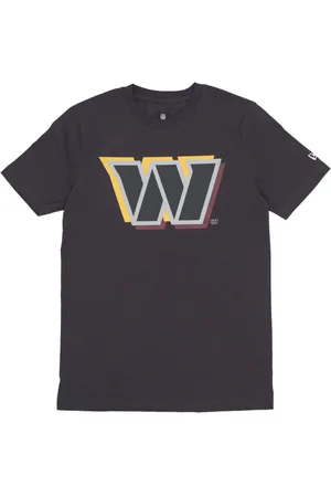 New Era Top, Herre, Grå, M, Bomuld, Washington Commanders Fodbold Tee