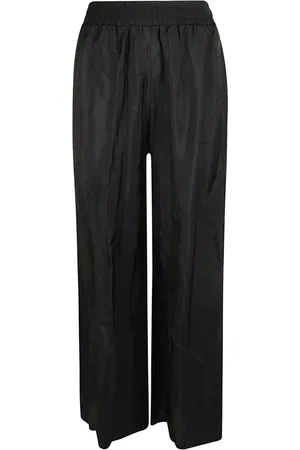 Fabiana Filippi Bukser, Dame, Sort, 2XS, Wide Leg Cupro Twill Bukser