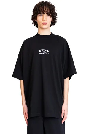 Vetements Top, Herre, Sort, M, Bomuld, Oval Logo Oversized T-Shirt Sort/Hvid