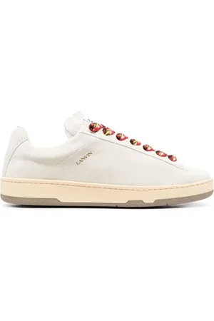 Lanvin Sko, Herre, Hvid, 40 EU, Læder, Low-Top Lite Curb Sneakers