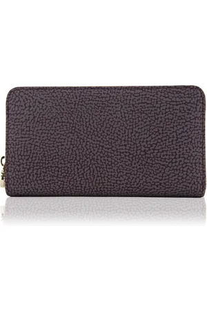 Borbonese Tilbehør, Dame, Rød, ONE SIZE, Uld, Zip Wallet Stilfuldt Design