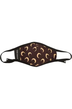 Marine Serre Tilbehør, unisex, Brun, S/M, Uld, Crescent Moon Air Ansigtsmaske
