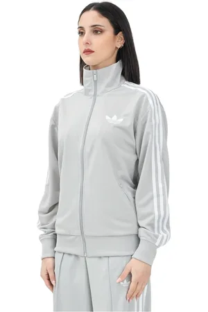 adidas Sweathshirts & Hoodies, Dame, Grå, S, Klassisk Firebird Lynlåstrøje
