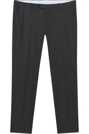 Brooks Brothers Bukser, Herre, Grå, W34, Uld, Virgin Wool Bukser