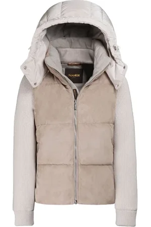 MOORER Jakke, Herre, , 3XS, Suede, Ghiara-Uro