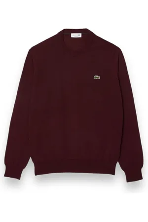 Lacoste Strik, Herre, Rød, 4XL, Bomuld, Pullover Sweater