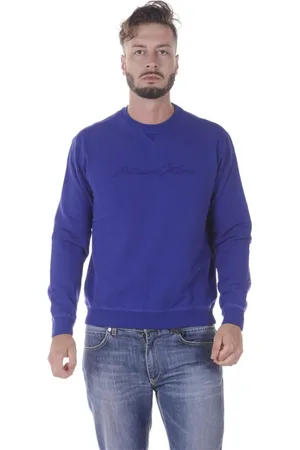 Emporio Armani Sweathshirts & Hoodies, Herre, Blå, S, Bomuld, Hættetrøje