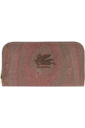 Etro Tilbehør, Dame, Rød, ONE SIZE, Bomuld, Coated Canvas Wallet