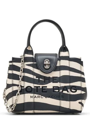 Marc Jacobs Taske, Dame, Sort, ONE SIZE, Uld, Zebra Turnlock Mini Tote