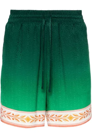 Casablanca Shorts, Herre, Grøn, S, Polyester, Silke Shorts med Snøre