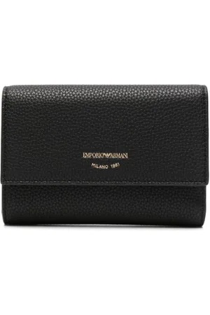 Emporio Armani Tilbehør, Dame, Sort, ONE SIZE, Læder, Wallet
