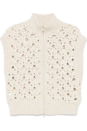 Brunello Cucinelli Strik, Dame, , XS, Cashmere, Cashmere Sequin Cardigan Sweater