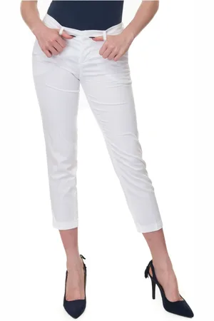 FAY Bukser, Dame, Hvid, W27, Bomuld, Chino Bukser