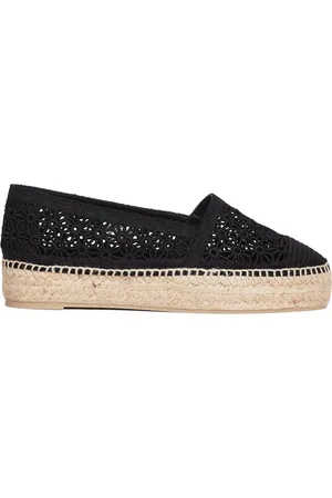 Castaner Sko, Dame, Sort, 41 EU, Canvas Wedge Espadriller