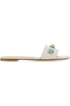 Etro Sko, Dame, Hvid, 36 EU, Læder, Chalk Læder Slippers