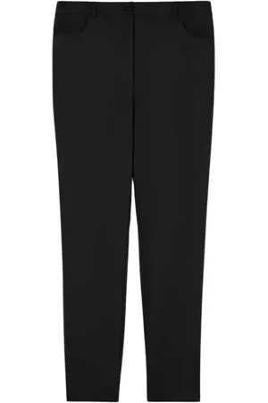 Persona by Marina Rinaldi Bukser, Dame, Sort, XL, Uld, Elegante Slim Fit Viskosebukser